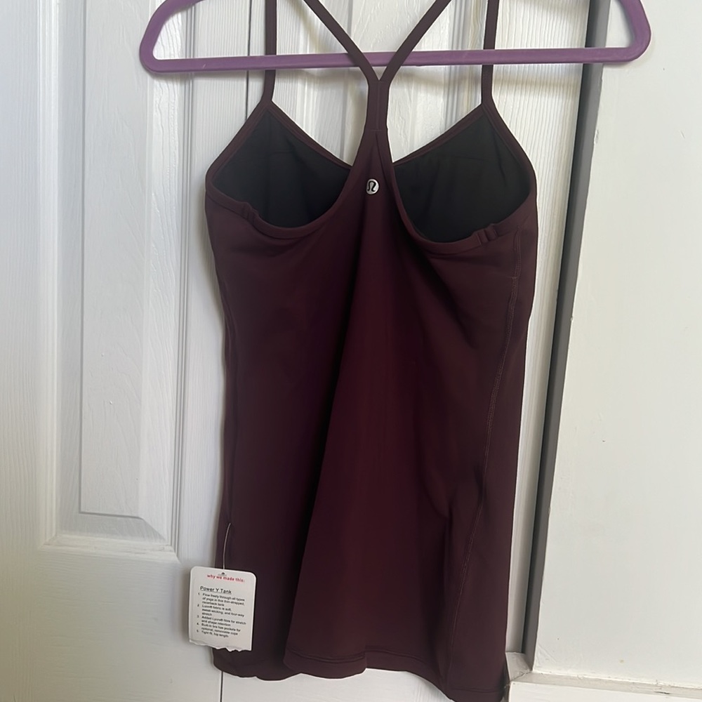 NWT Lululemon power y tank